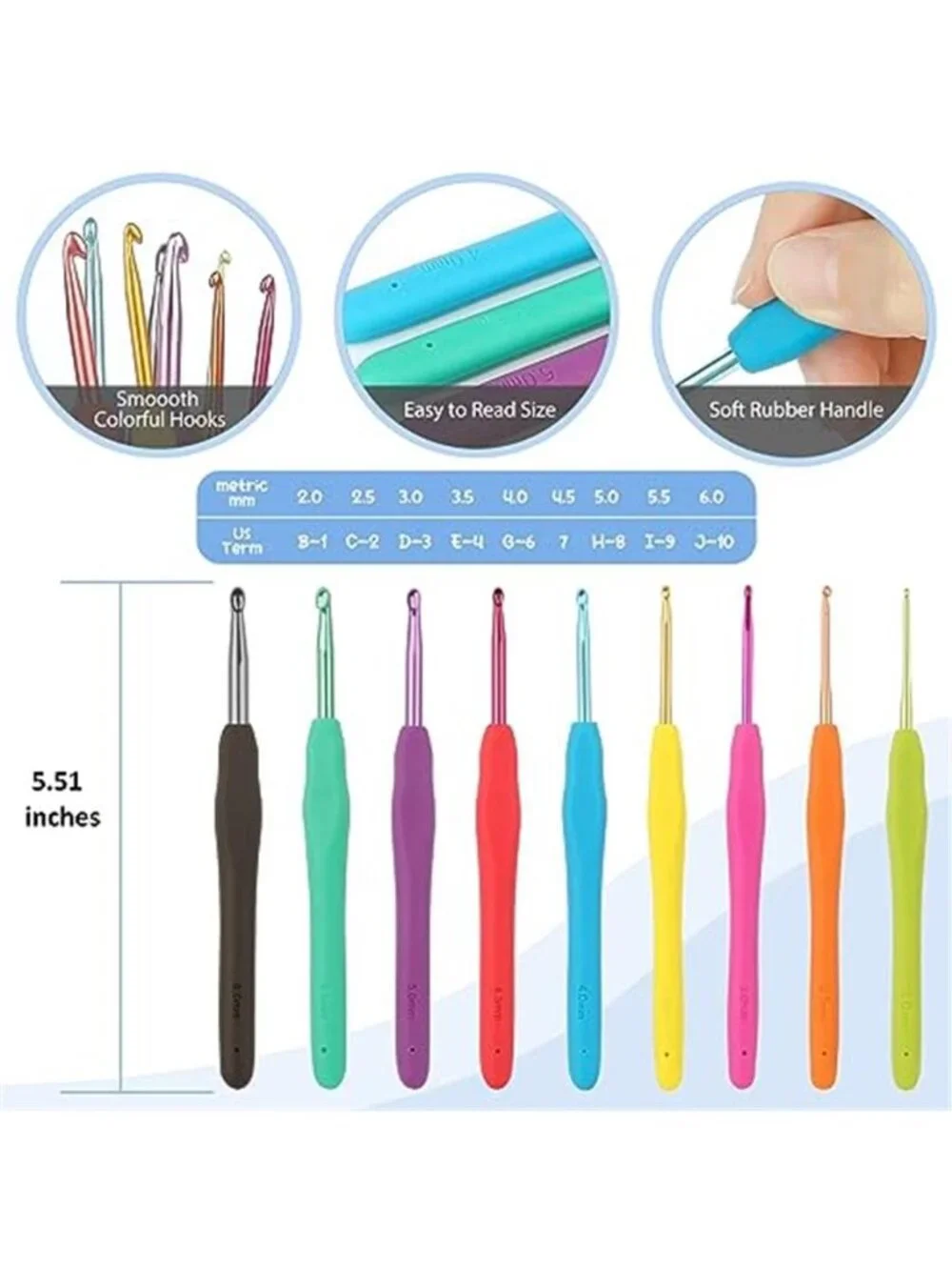 Crochet Kit for Beginners Everything Included Hooks Yarn Starter Set Gift